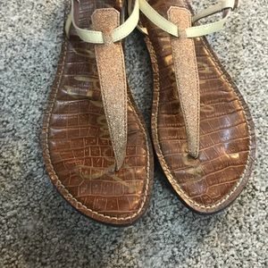 Sam Edelman / Gigi Gold Sparkle Thong Sandal